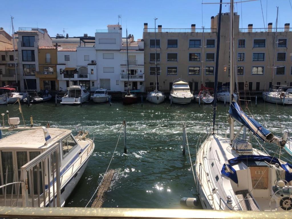 Port Ambar - Apartamento En La Marina De Empuriabrava - Balcon Con Vistas Al Canal - Playa - Wifi Exteriör bild